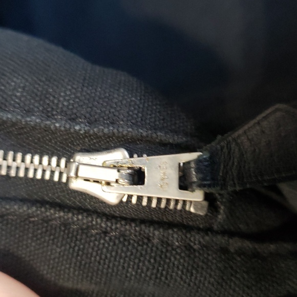 Hermes Rare Canvas Tote Stylish Black Tote Bag with Striped Handles Small - Picture 16 of 16